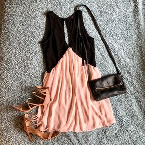 Nasty Gal Black & Pink Cocktail Dress